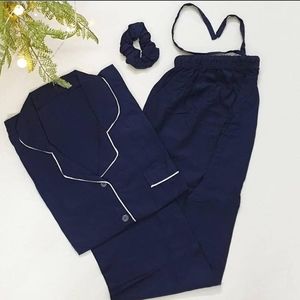 Women Plain Solid Color Pajama Sets/ loungewear Pjs/ night suits